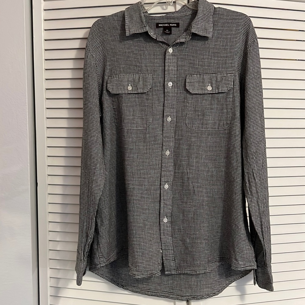 Michael Kors, Women's Button Down Long Sleeve Shirt, XL